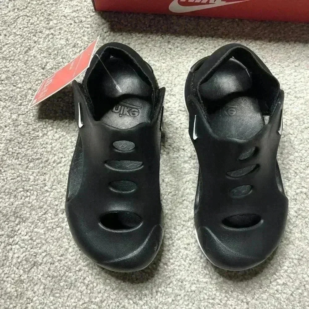 Nike Sandals Water Shoes Black White Swoosh NEW